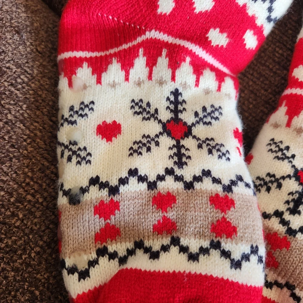 Holiday Slipper Socks With Grippers NWOT